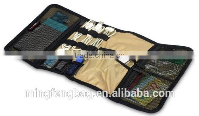 Custom Portable Universal Wrap Electronics Accessories Travel Organizer Tool Bag