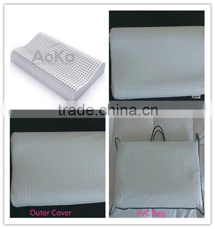 Polyester Inner Cover and Cotton Quilted Japara Outer Cover Natural Latex Pillow