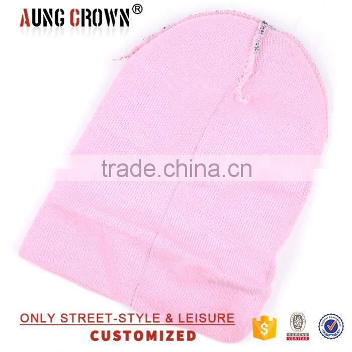 Mixed neon color acrylic pom beanie