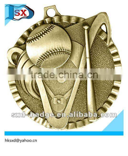 Antique brass medals