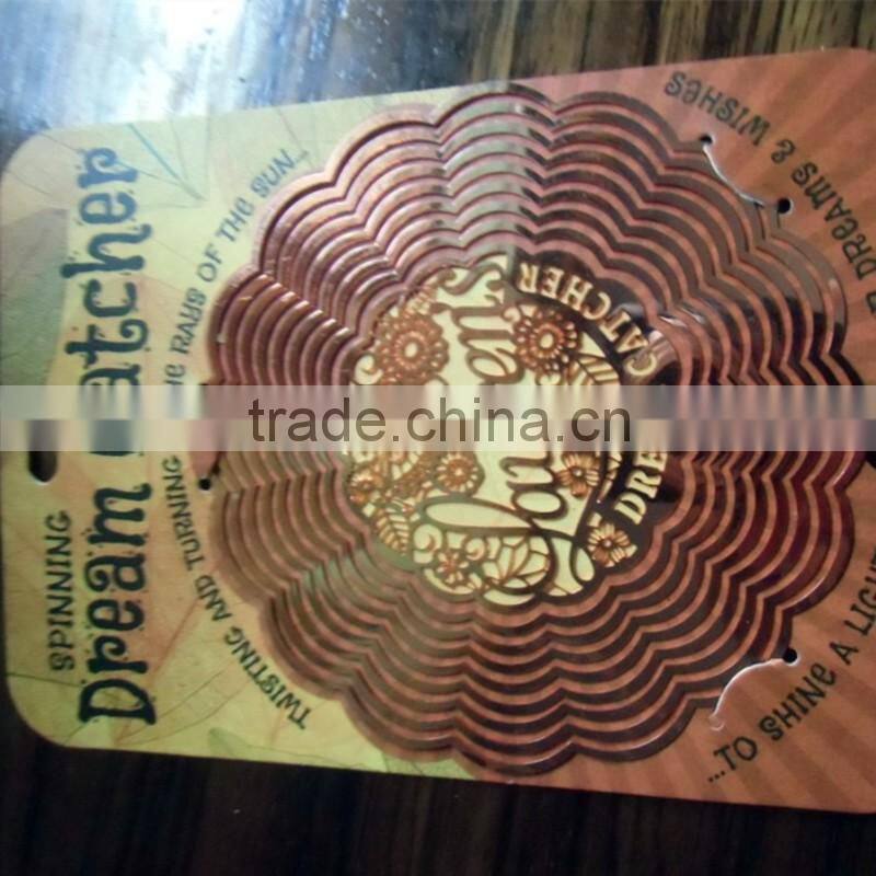 new 2016 china supplier fancy metal etched wholesale wind spinner parts