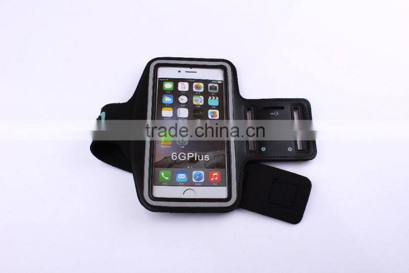 For apple iphone 6 sports armband, mobile phone Sport Armband Case with Key Holder and Headphone
