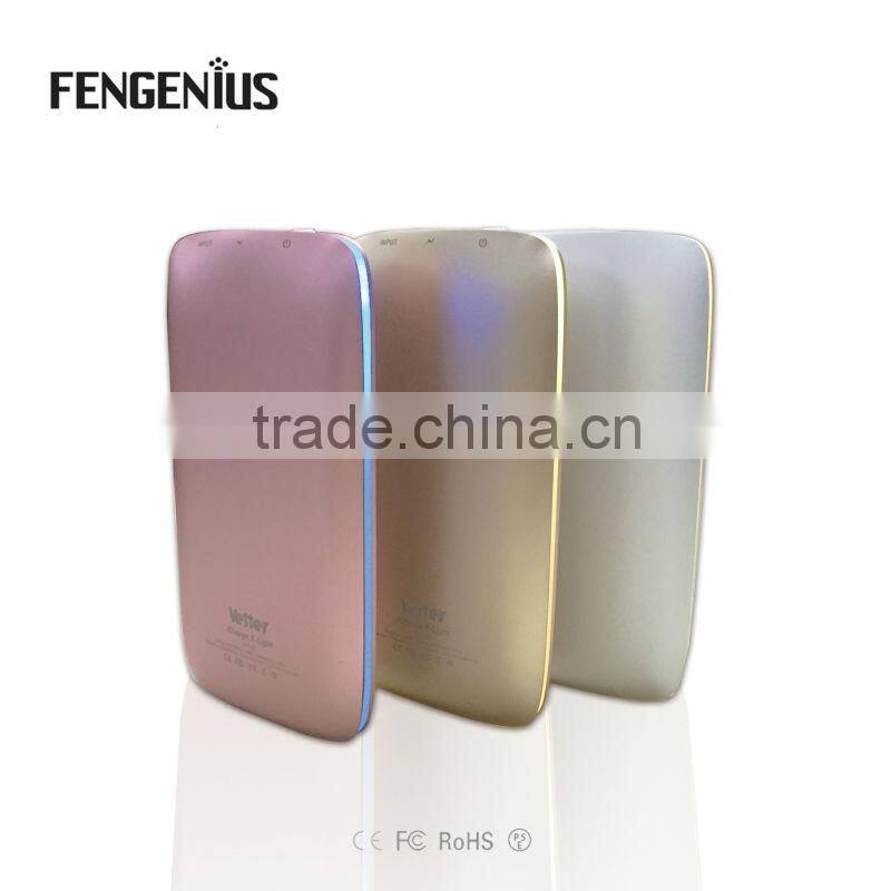 Real Capacity 9000mAh Power Bank Mini portable charger 9000mAh Power Bank 2600mah Capacity super slim