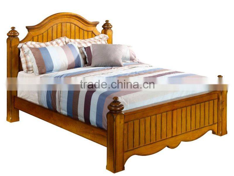 Yihua Hailey Antique Ash Wood Furniture Bed Set