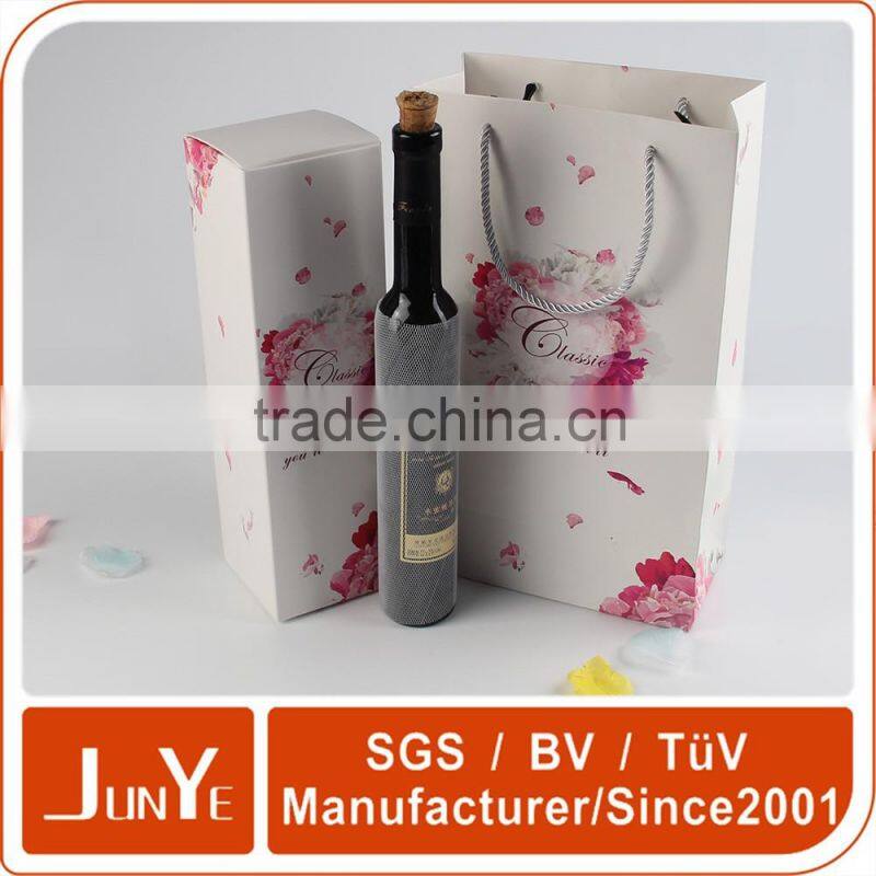 High quality paper cardboard wine box and wine gift box for 2 bottles