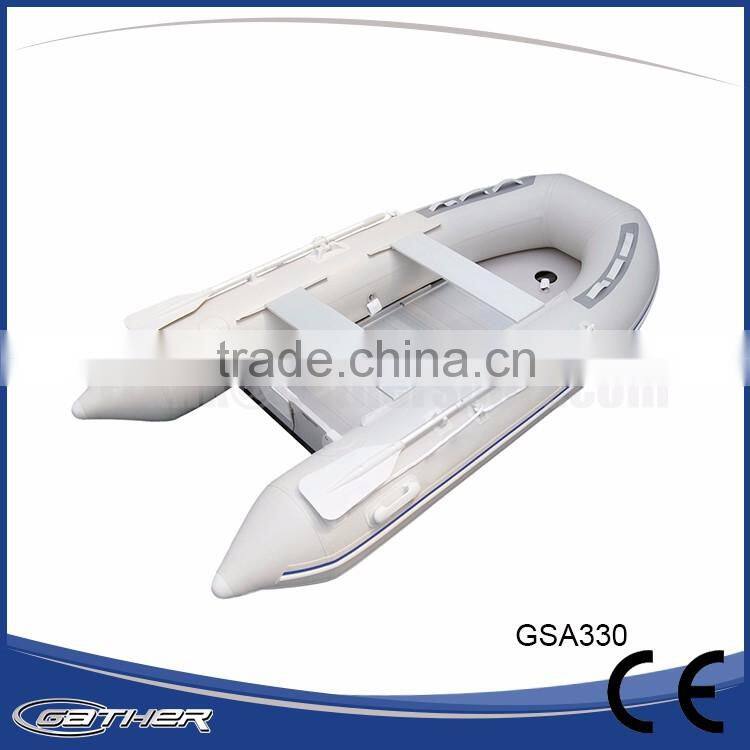 Gather Classic design cheap alumium floor inflatable boat hot sale
