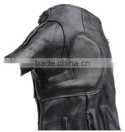 half finger leather driving gloves