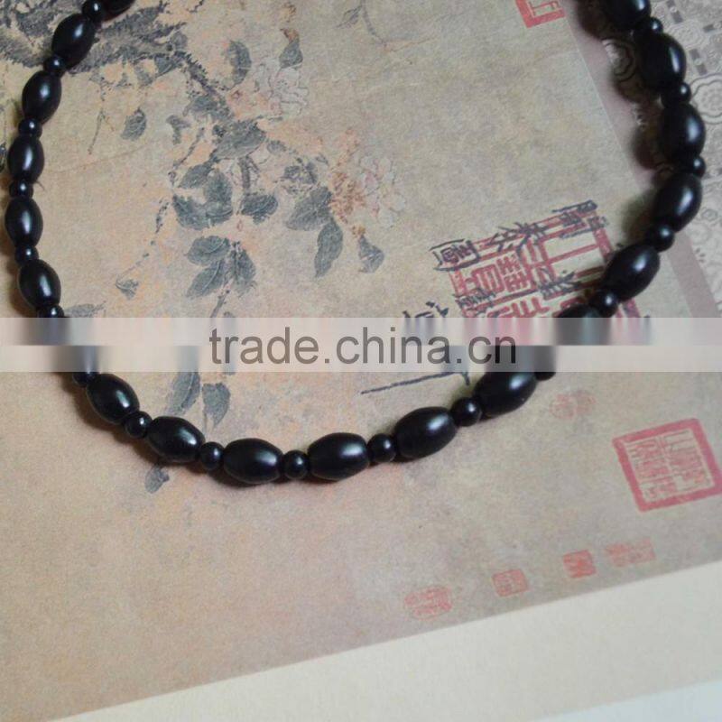 health care black nephrite bianshi necklace