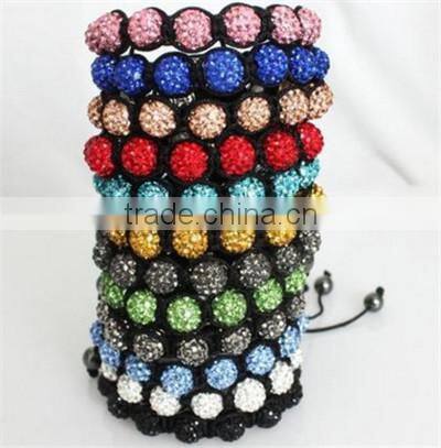 Large stock of polymer clay round crystal ball shamballa beads for DIY bracelet necklace jewelry