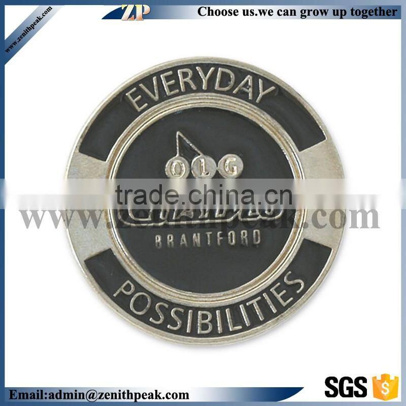 shield shape metal coin navy coins brass coins