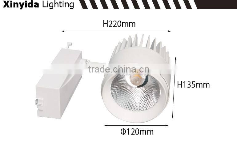 longer life COB FOR shopping malls, hotels, halls led track light 30w