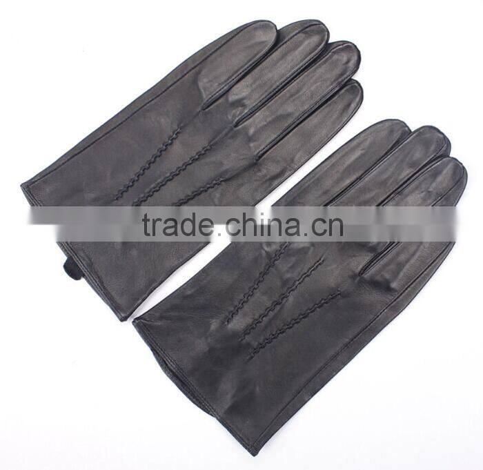 Men Thinsulate Leather Gloves Soft Fleece Lined Winter Warm Gloves