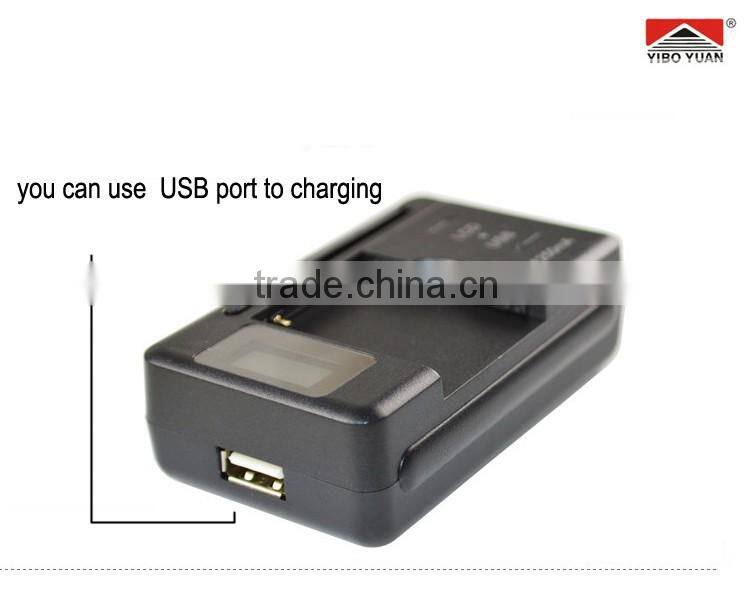 Multi-functional YIBOYUAN Universal Battery Charger LCD+ USB-Port For Smartphone Battery Charging