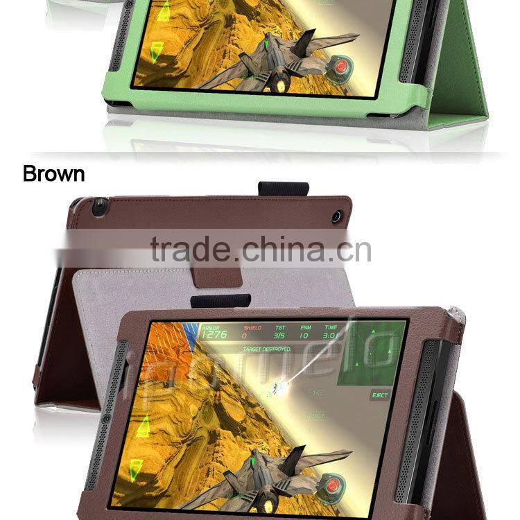 Cusotmized fashion design leather tablet case for Nvidia Shield Tablet