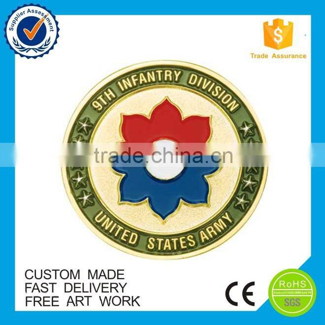 Good quality zinc alloy challenge metal coin for sale