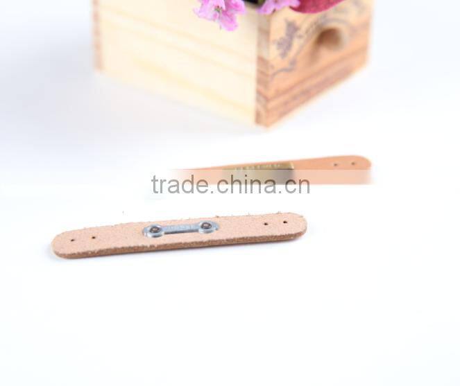 custom metal leather labels for handbag