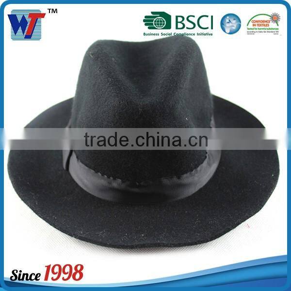 Cotton fedora mountain man felt hat wholesale felt hat