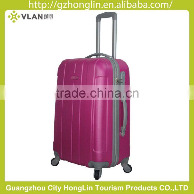 2016 Newest Bright color hard shell spinner abs travel Luggage factory