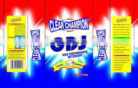 Detergent powder bag for washing powder packaging