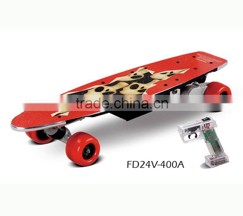 2016 hot selling electric skateboard 400watts