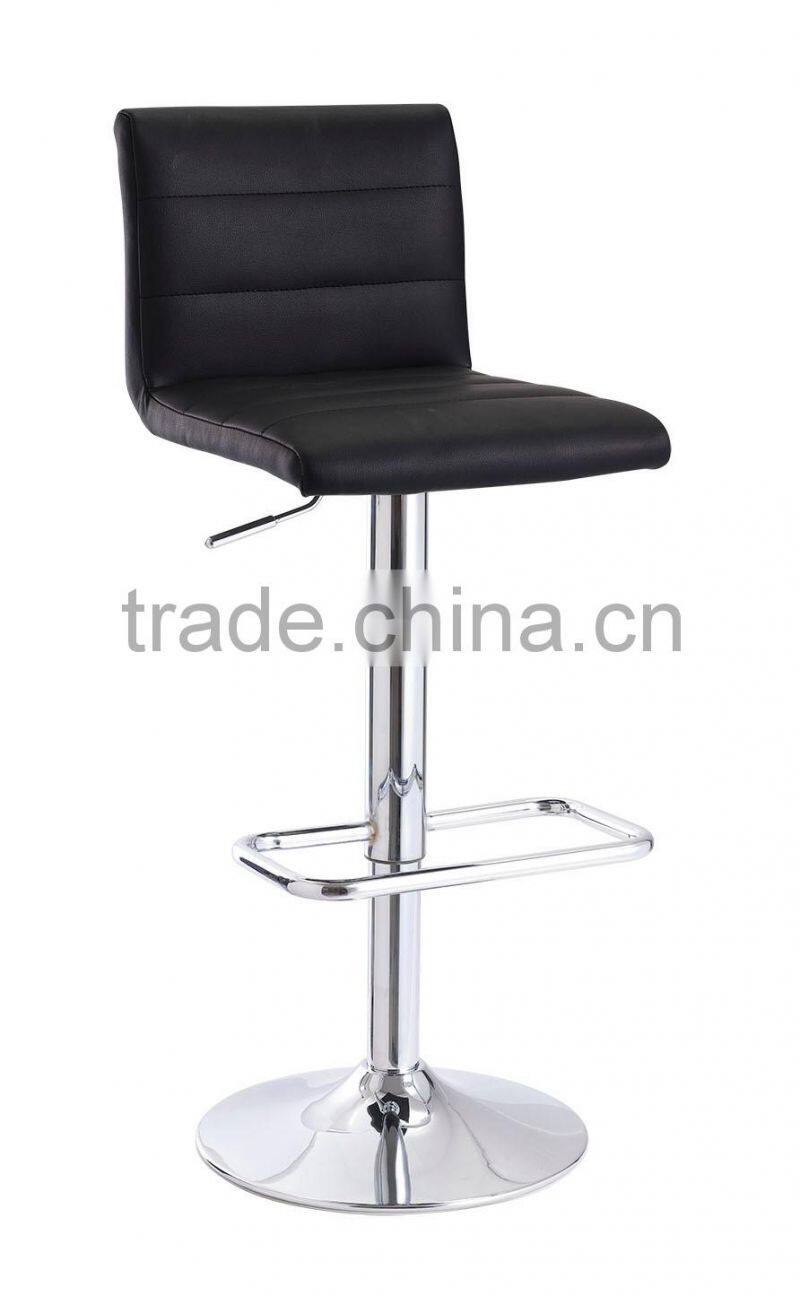 TB dark blue gas lift commercial bar stool wholesale fashion Upholstery PU bar chair