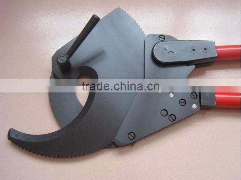 LSDHigh Quality Long handleLK-870 ratchet cable cutter for cutting shear copper-aluminum cables heavy duty cable cutter