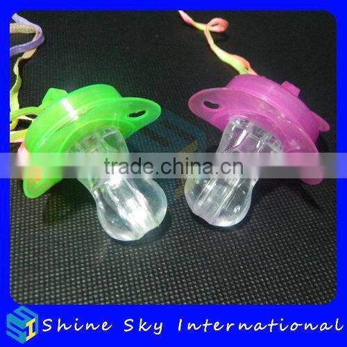 Bottom Price New Arrival Bar Led Pacifier Flashing Cheer Whistle
