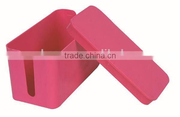Mini plastic cable storage box