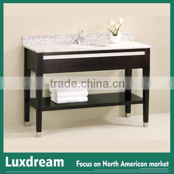 30" modern wood console hotel bathroom vanity
