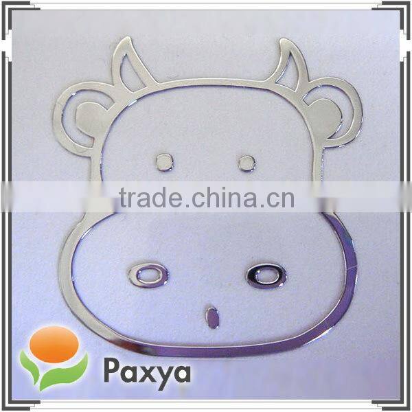 Thin fashion metal decorative label