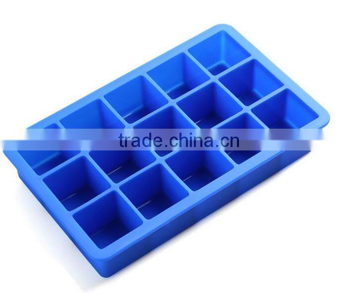 Perfect square shaped 8 holes silicone ice cube tray