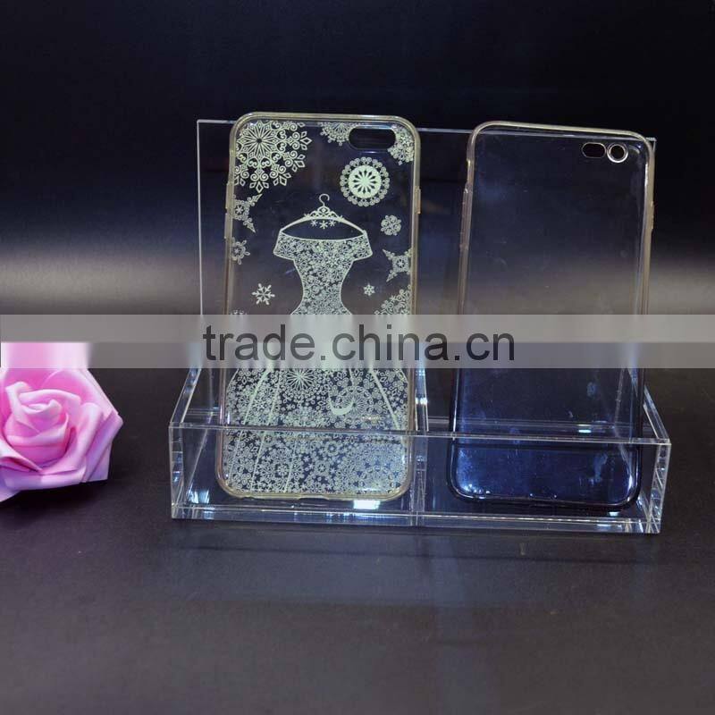 simple design clear acrylic mobile phone holder