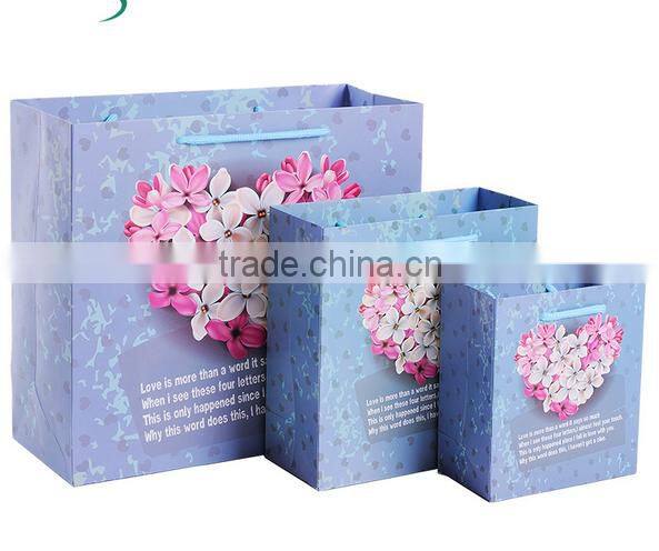 twisted Packaging bag/ white board shopping Bag /handle paper bag