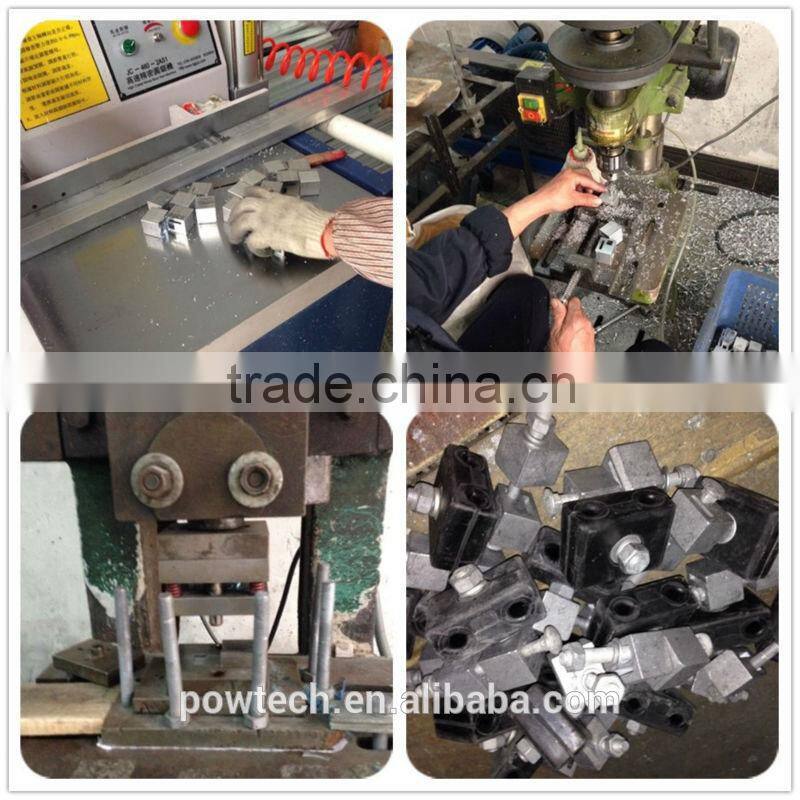 Suspension clamp with 2 bolts / Electric galvanized steel cable clamp