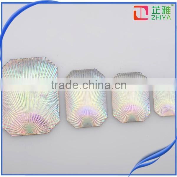 sell hot Horse Eye Shell design AB stone Without Holes resin stone
