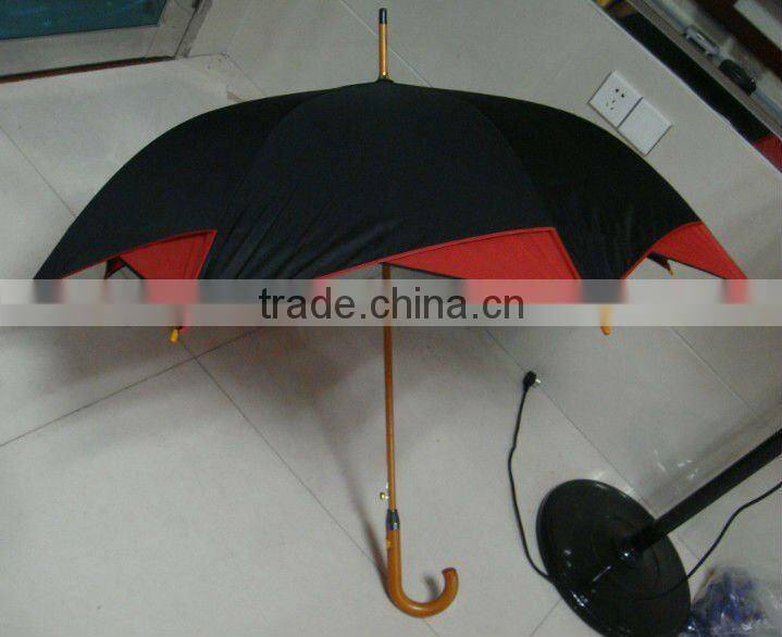 new automatic special wooden double layers fancy design umbrella