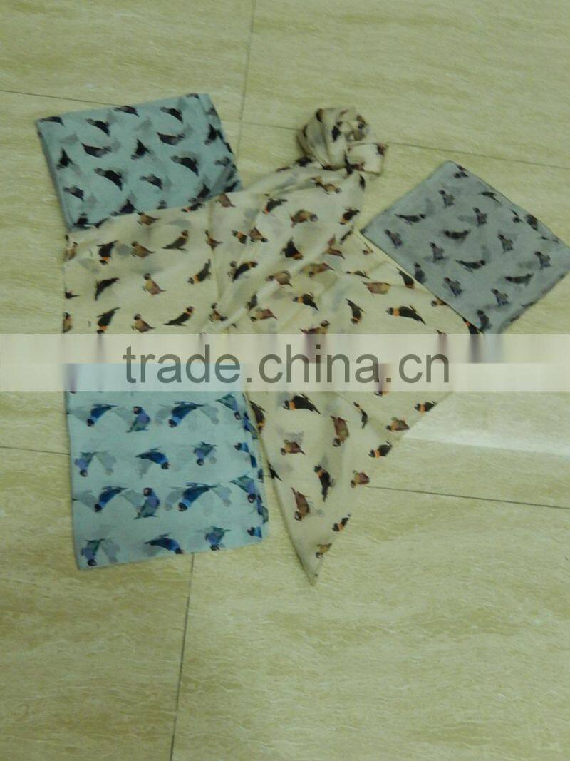 fancy silk printed scarf 2016-2017