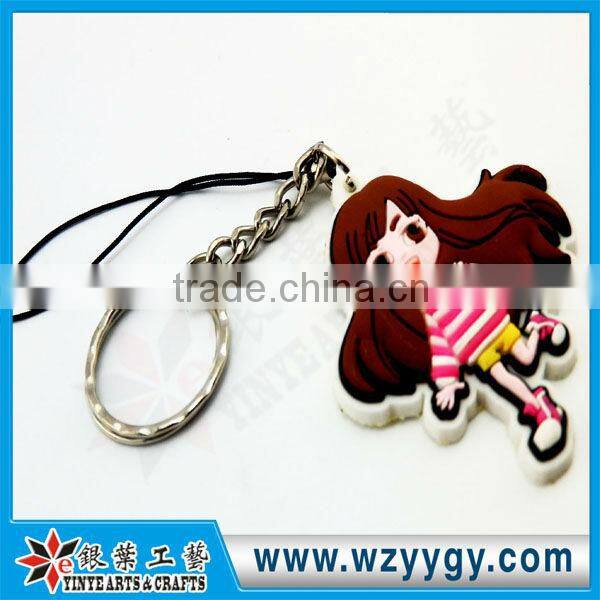 2013 promotional cheap reflective puffy reflective pvc key chains made in china