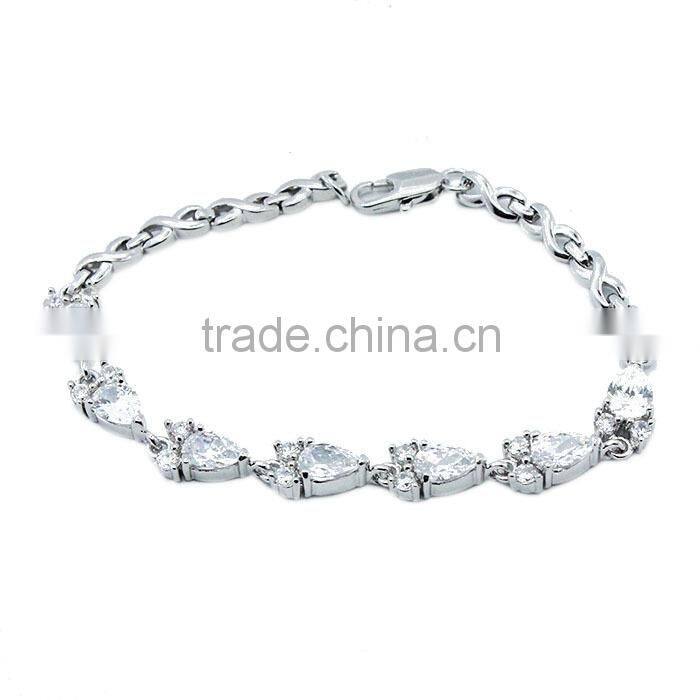 Custom 925 sterling silver gemstone cool bracelets for girls
