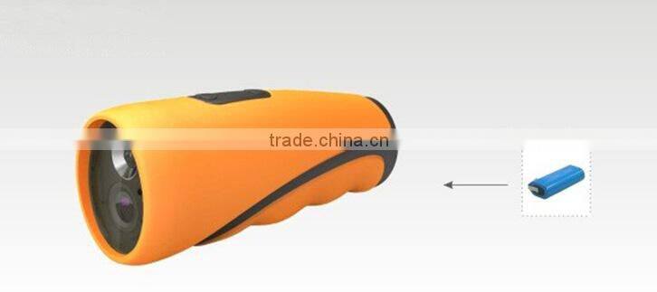 small waterproof led rechargeable flashlight camera