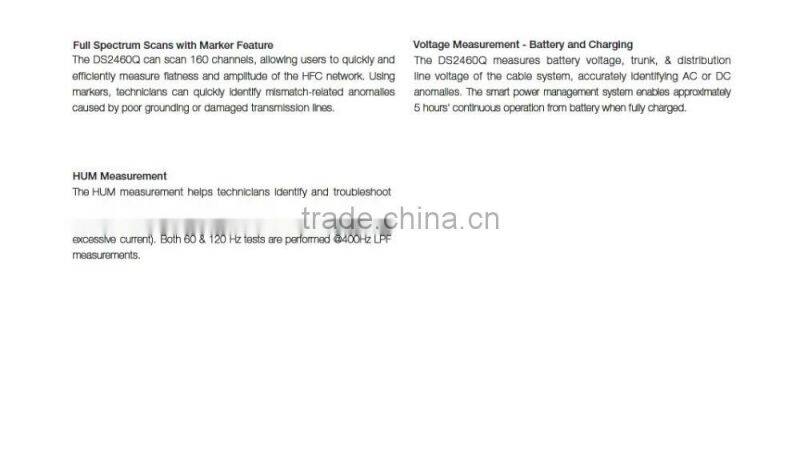 Deviser DS2460Q catv meter QAM Analysis Meter