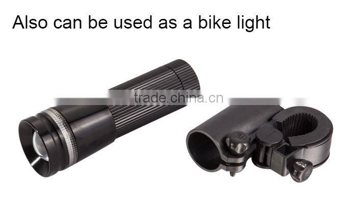 1W aluminum zoom focus flashlight hunting hand torch led search light