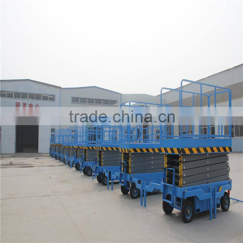 Tyre moving mobile hydraulic scissor lift