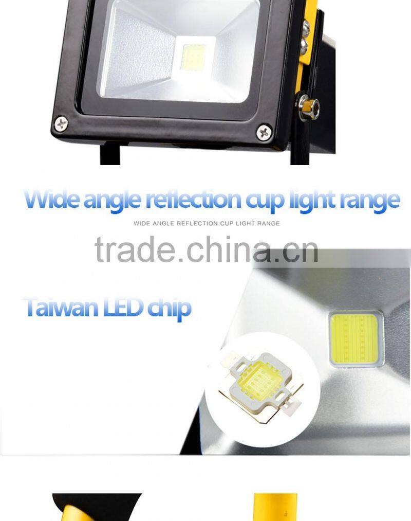 hand held work lamp rechargeable 10w flood light