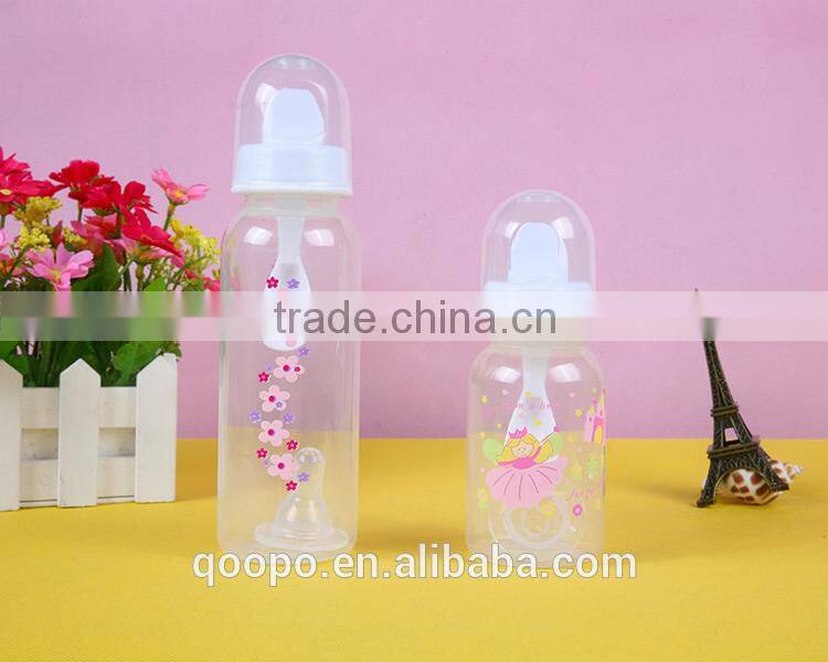 Child Safety Products With Spoon Bpa Free Arc Shaped Baby Feeder Bottle Set