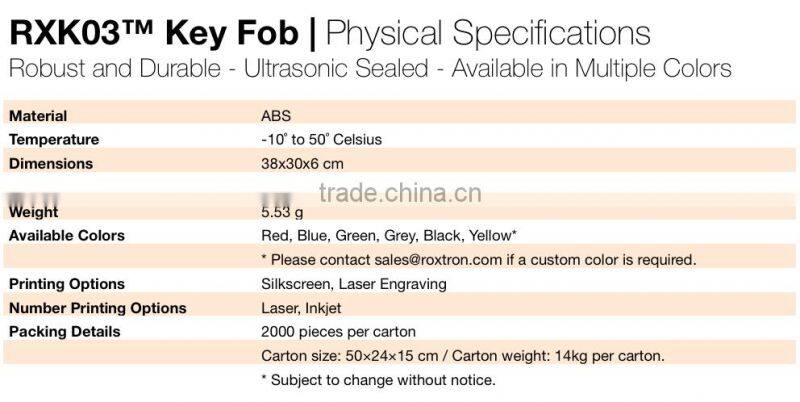 125KHz EM4100 Key Tag (Special Offer from 9-Year Gold Supplier) *