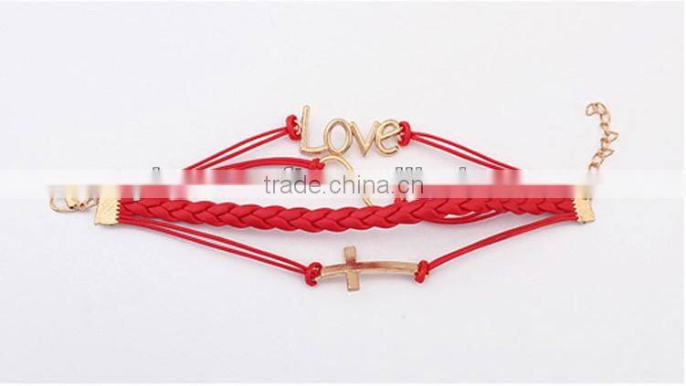 MYLOVE magnetic bracelet charm cross wristbands MLCN009
