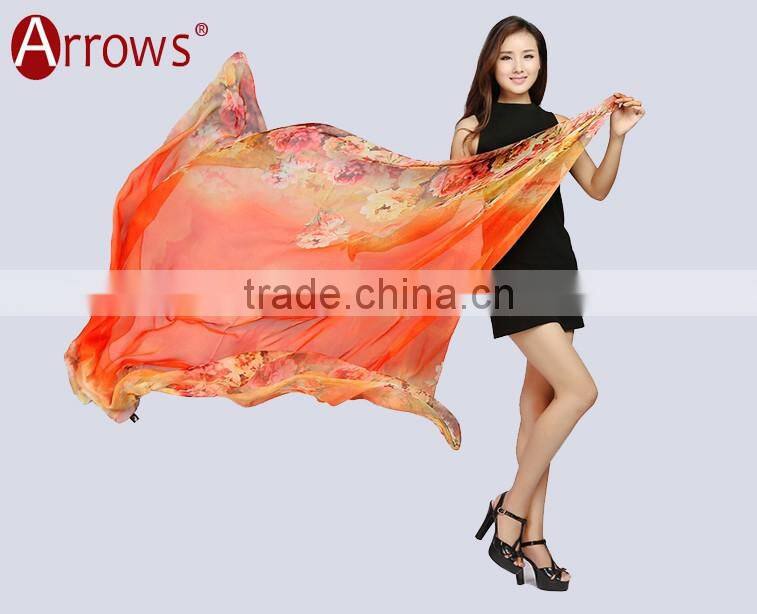 Good Quality Imitated Silk Fabric Women Ladies Scarf Shawls Wraps Poncho for Decoration Seaside
