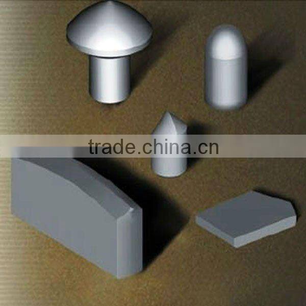 Tungsten carbide mining buttons with good wear resistanace