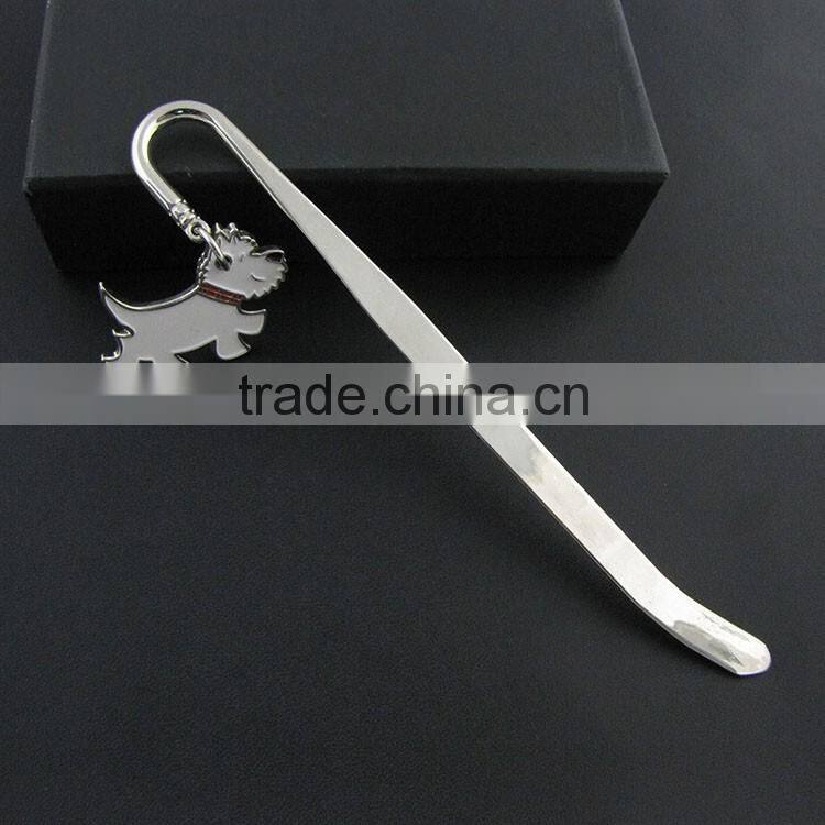 Custom Metal Bookmark-Polished Silver Tone Finish